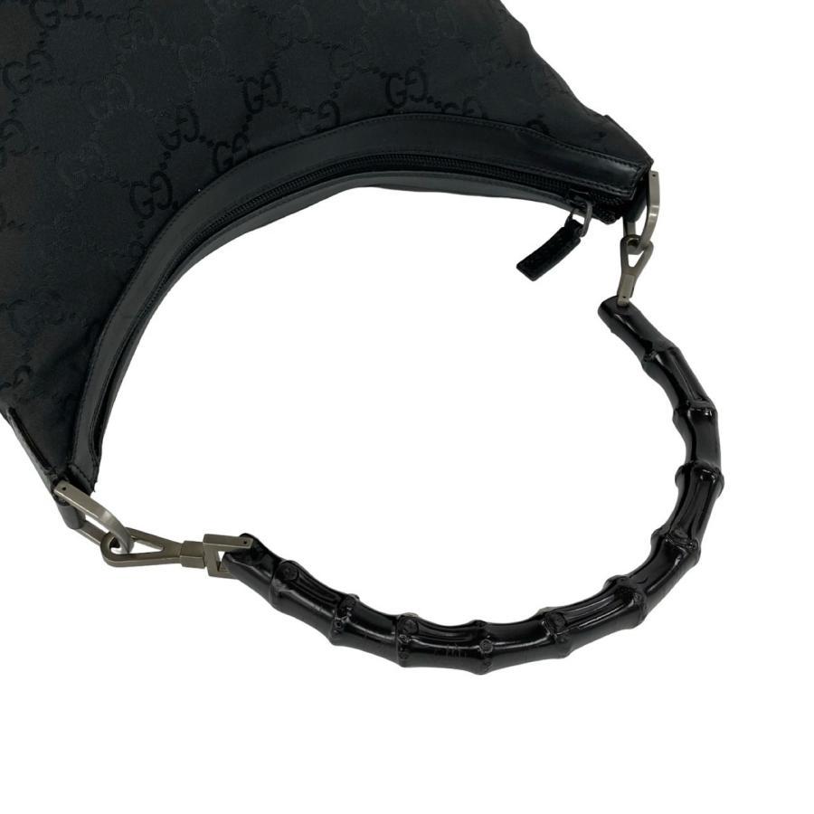 GUCCI（グッチ） 極 美品 袋付き バンブー GG ロゴ ナイロン レザー 本