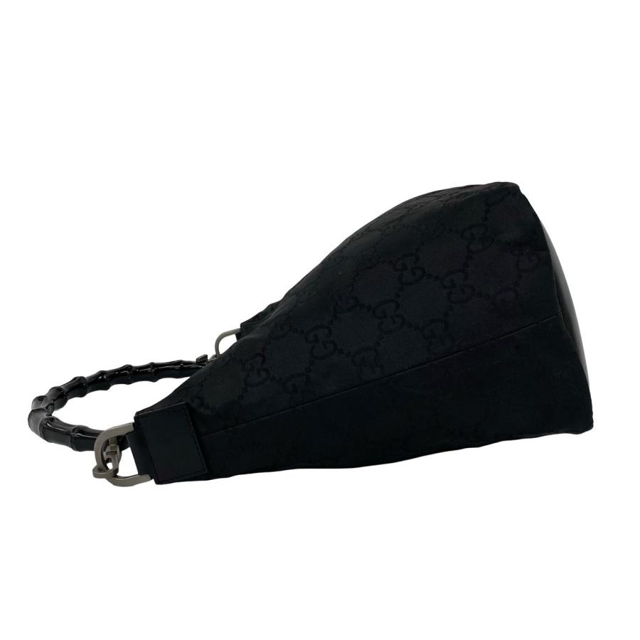 GUCCI（グッチ） 極 美品 袋付き バンブー GG ロゴ ナイロン レザー 本