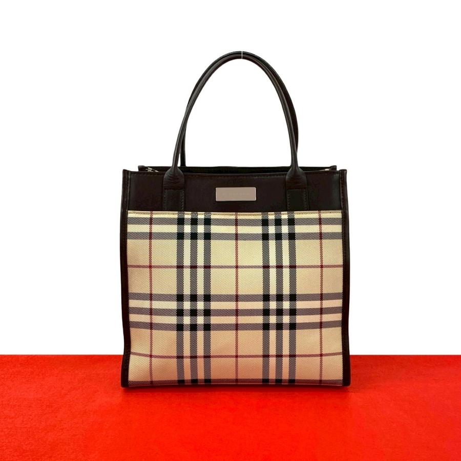 BURBERRY（バーバリー） 極 美品 ノバチェック 柄 ロゴ 金具