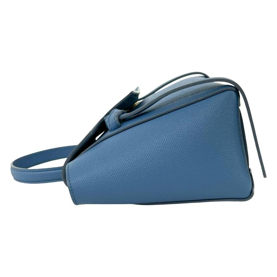 CELINE（セリーヌ） 極 美品 希少品 ベルトバッグ ナノ ロゴ レザー 本