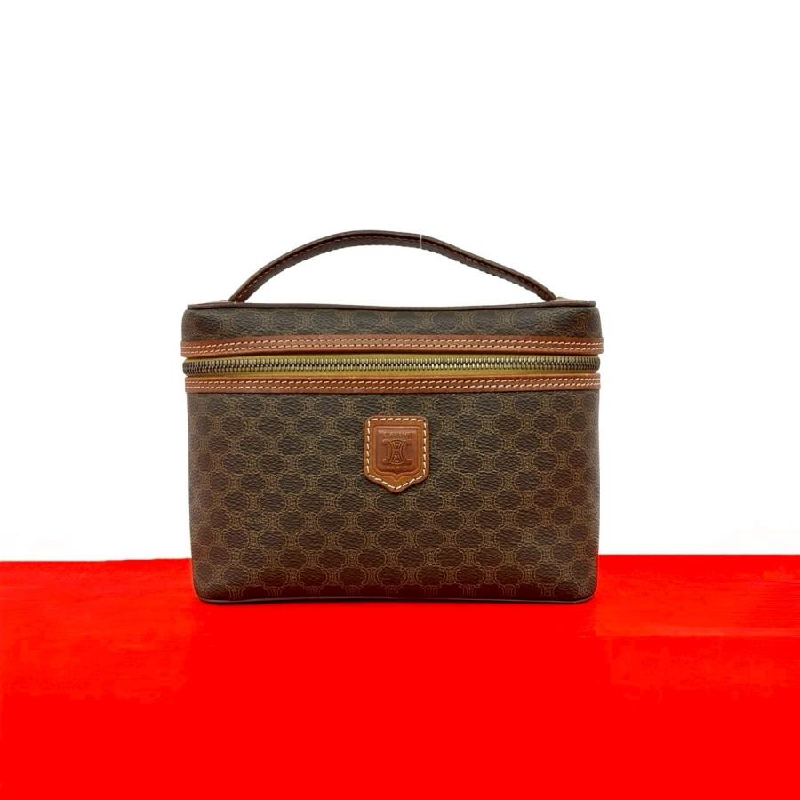 ら*む様 【M】CELINE セリーヌ マカダム ブラゾン トリオンフ バニティ CELINE（セリーヌ） 極 美品 ヴィンテージ マカダム ブラゾン