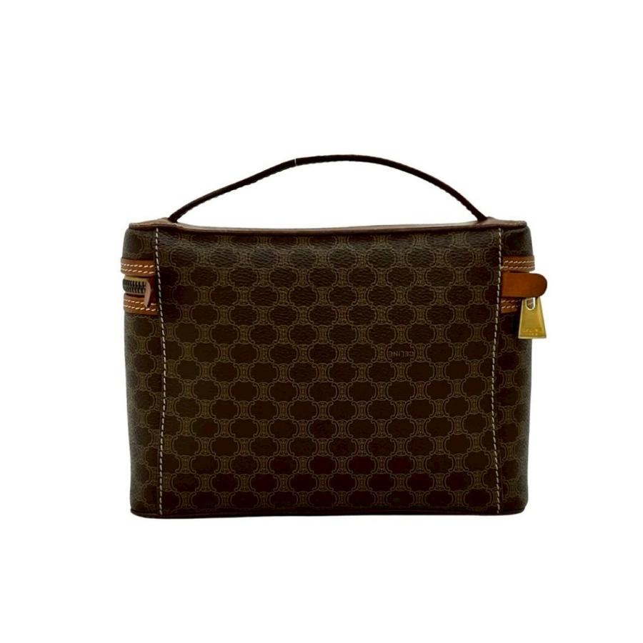 ら*む様 【M】CELINE セリーヌ マカダム ブラゾン トリオンフ バニティ CELINE（セリーヌ） 極 美品 ヴィンテージ マカダム ブラゾン