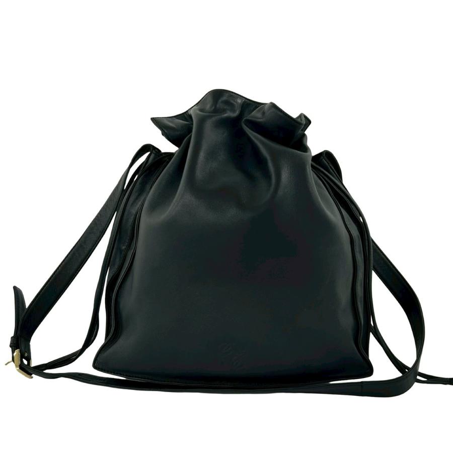 LOEWE（ロエベ） 極 美品 アナグラム ロゴ 刻印 ナッパ レザー 本革