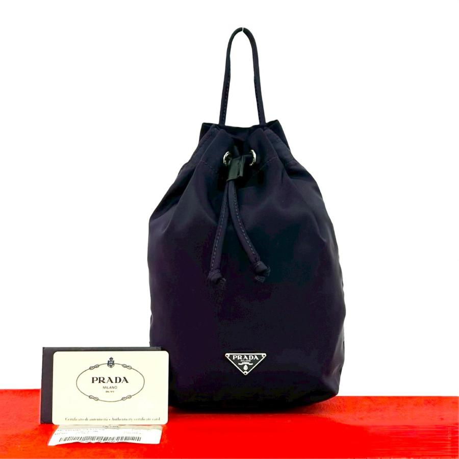 PRADA（プラダ） 極 美品 カード付き 三角ロゴ プレート 金具 テスート