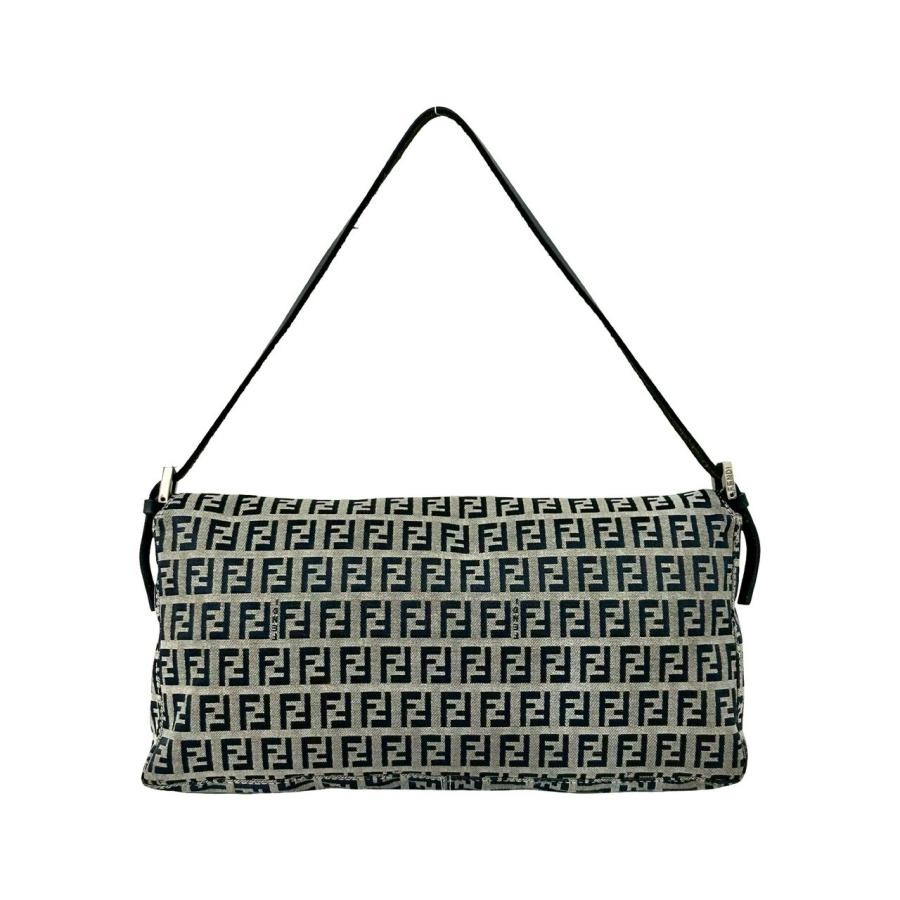 FENDI（フェンディ） 極 美品 ズッキーノ 柄 FF ロゴ 金具 レザー 本革