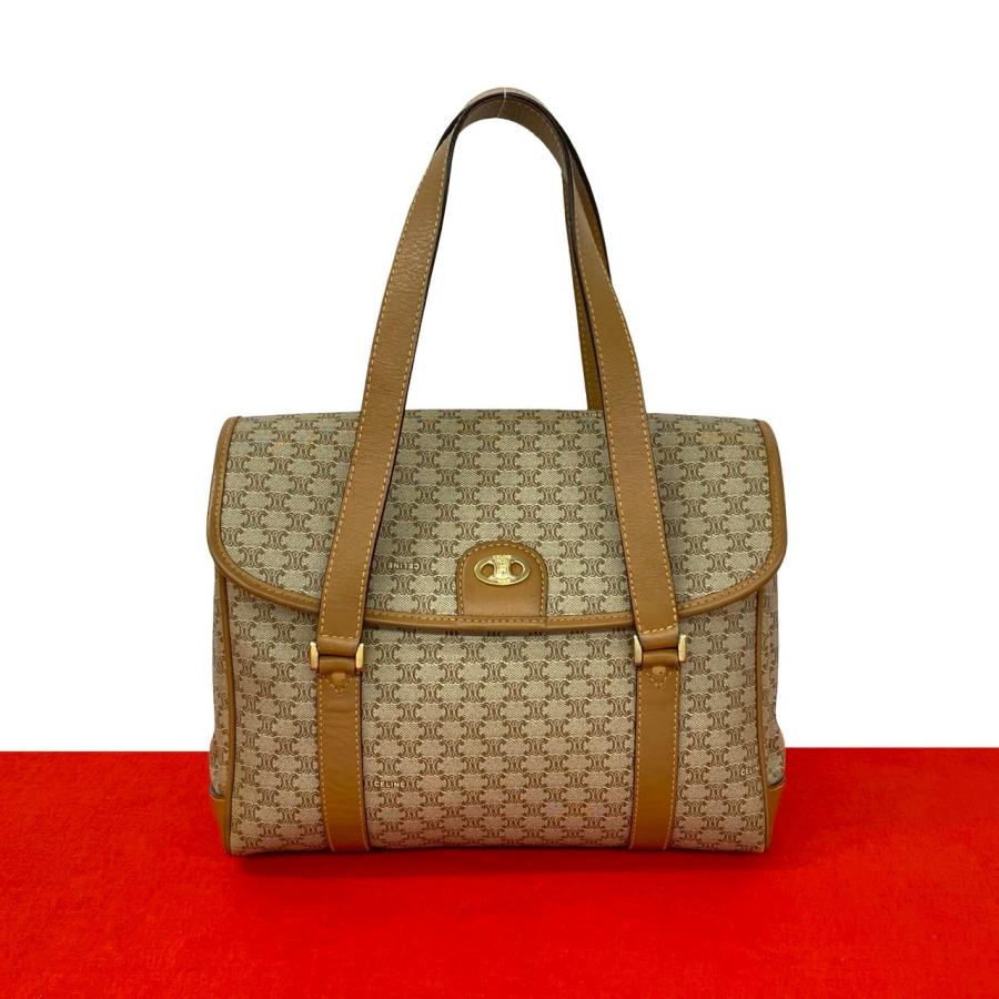 CELINE（セリーヌ） 極 美品 ヴィンテージ マカダム ブラゾン ロゴ 柄
