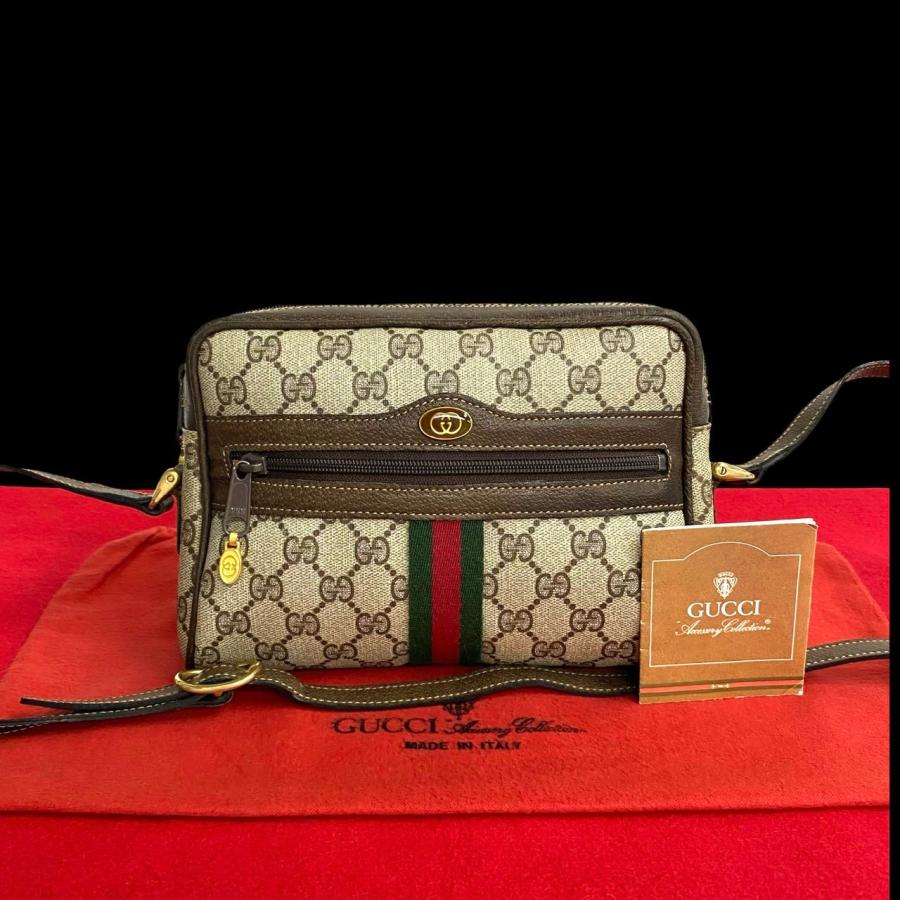 ほぼ未使用GUCCI オールドグッチシェリーラインショルダーバッグ