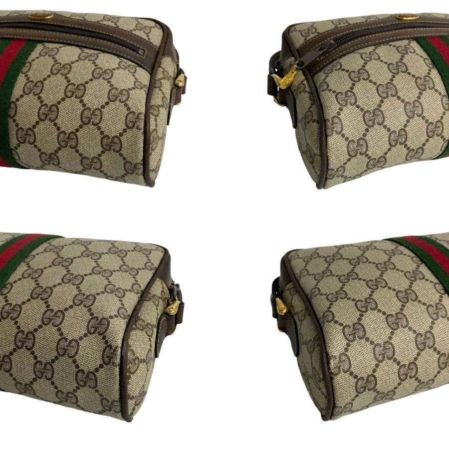 ◯ GUCCI グッチ　ボディバッグ　シェリーライン　ロゴ　レザー GUCCI（グッチ） ほぼ未使用 オールドグッチ シェリーライン GG ロゴ