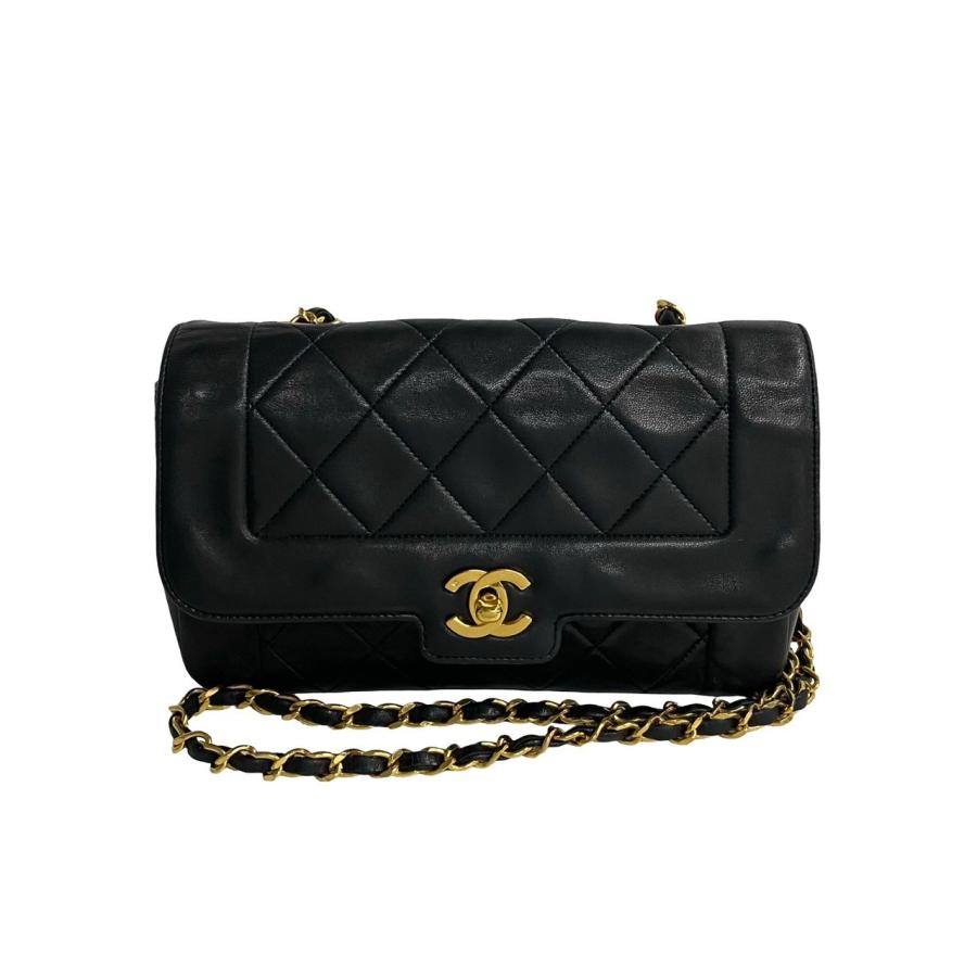 CHANELシャネル チェーン ショルダーバッグ ブラック シール有 CHANEL（シャネル） 極 美品 シール有 1番台 ヴィンテージ マトラッセ