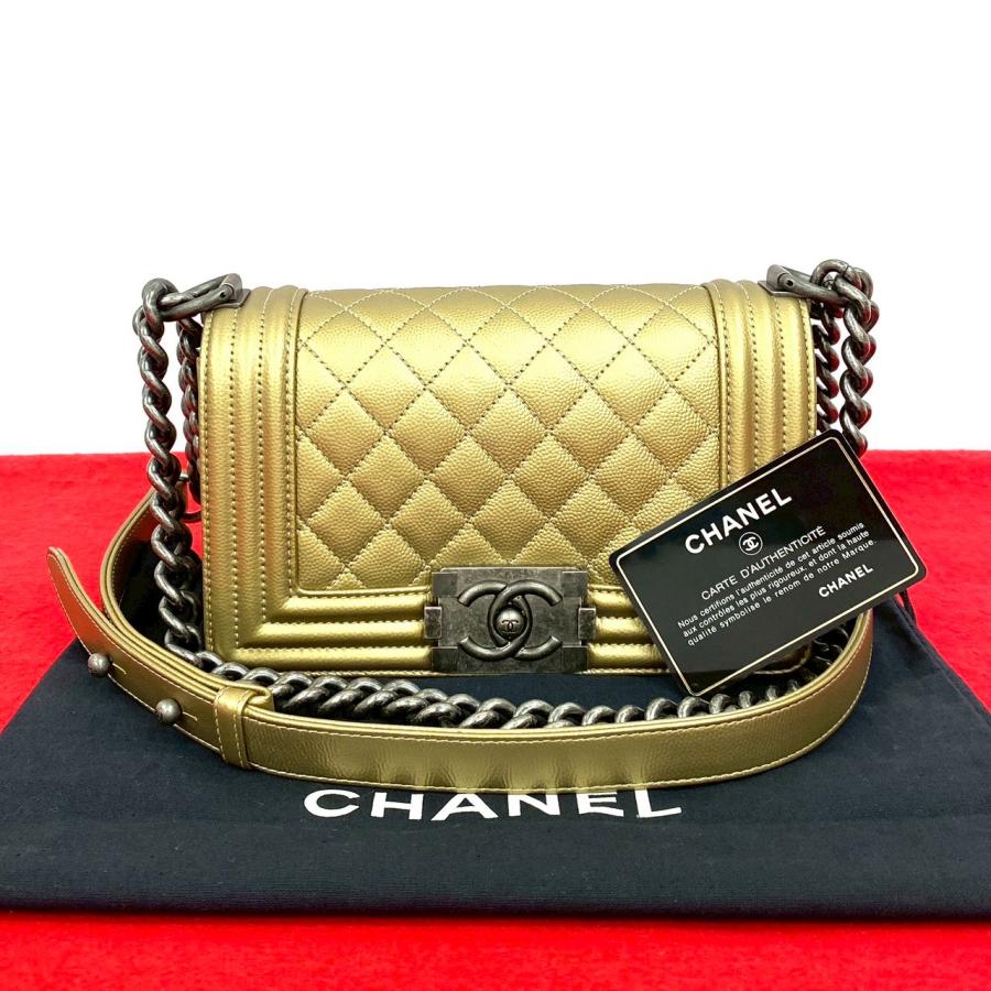 CHANEL 未使用保管品 袋 カード シール有 25番台 シャネル ボーイ  