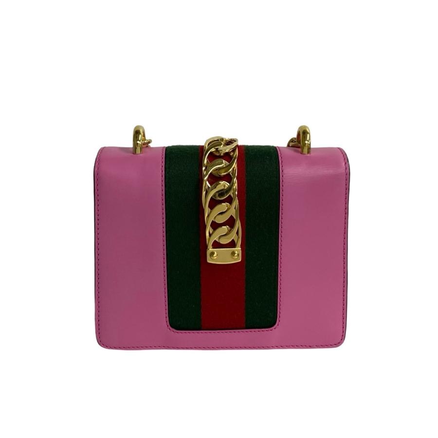極 美品 リボン付き 希少品 GUCCI グッチ シルヴィ シェリーライン 