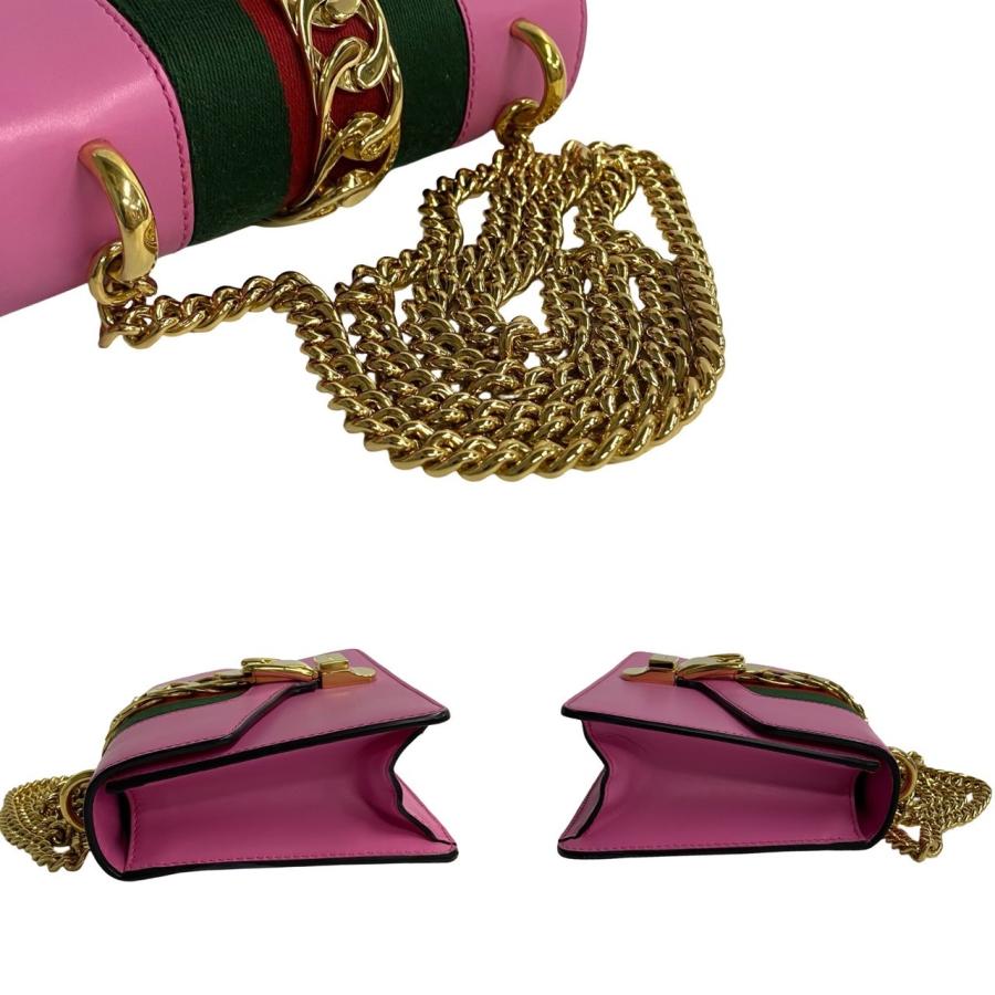 極 美品 リボン付き 希少品 GUCCI グッチ シルヴィ シェリーライン 