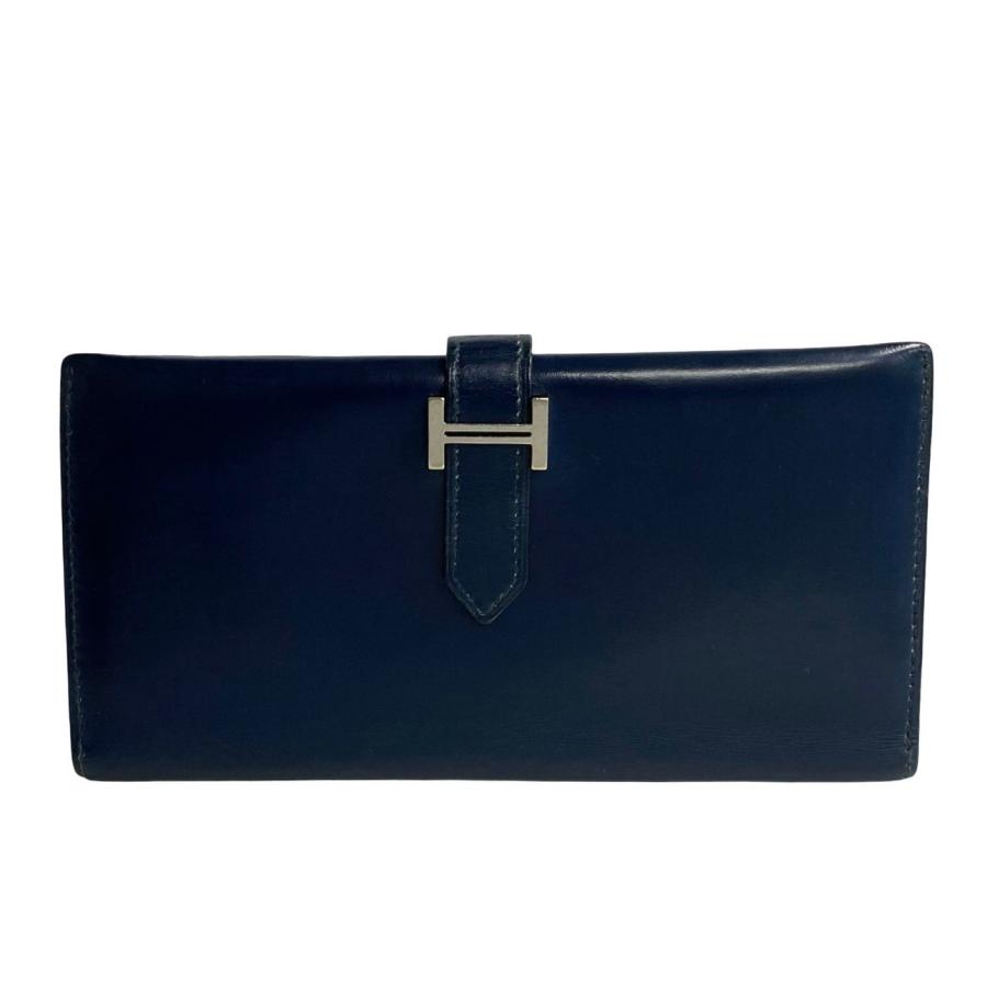 HERMES 極 美品 希少品 □F 刻印 エルメス ベアン カーフレザー HERMES 極 美品 希少品 □F 刻印 エルメス ベアン カーフレザー