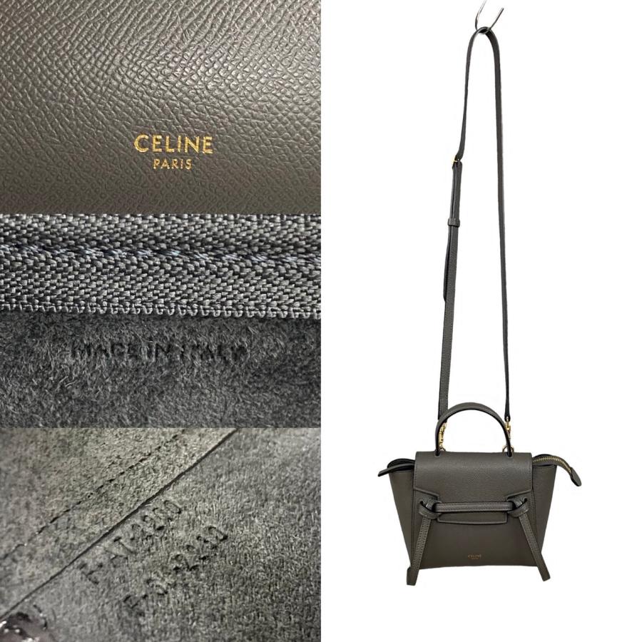 CELINE（セリーヌ） 未使用保管品 保存袋付 ベルトバッグ ピコ ロゴ 