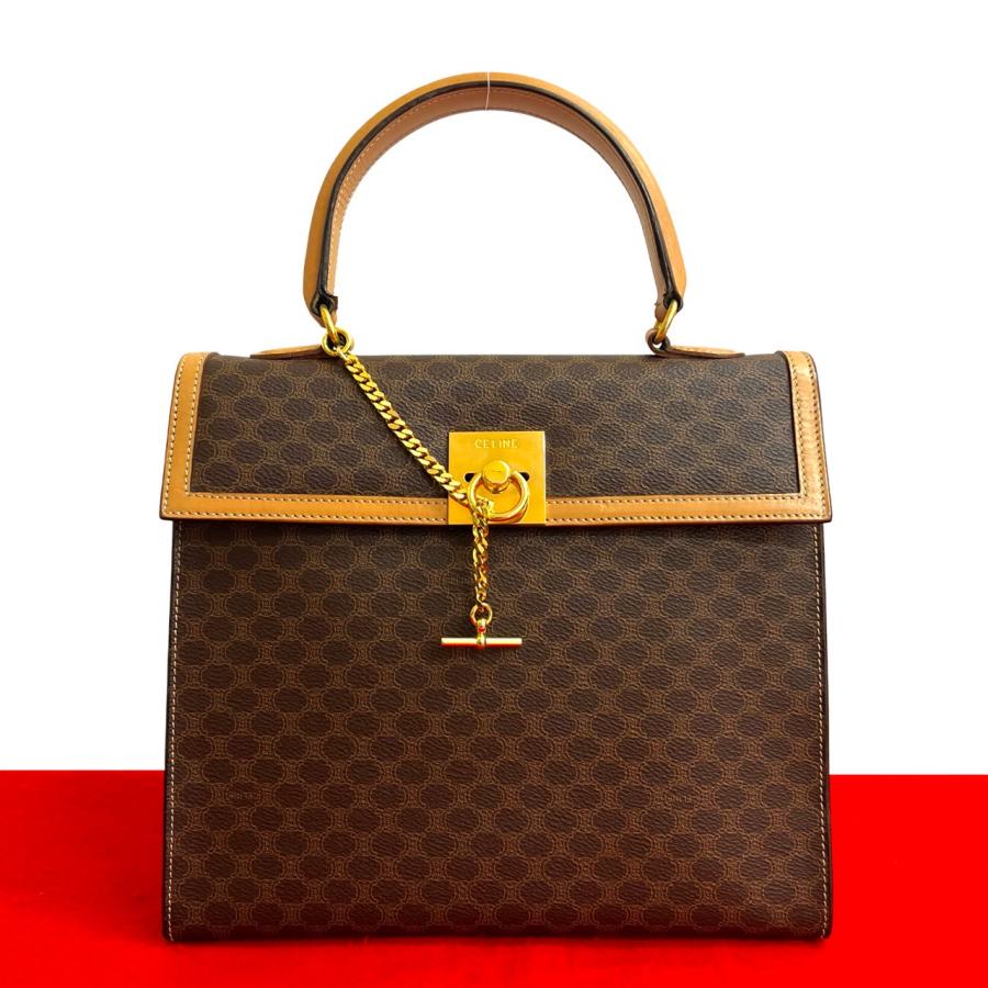 CELINE 未使用保管品 セリーヌ マカダム ブラゾン トリオンフ