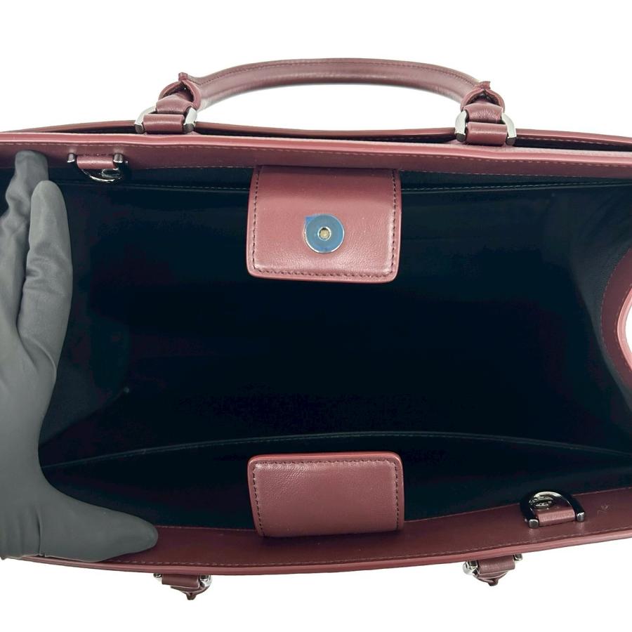 BVLGARI（ブルガリ） 未使用保管品 袋付 ロゴ トートバッグ レザー 本