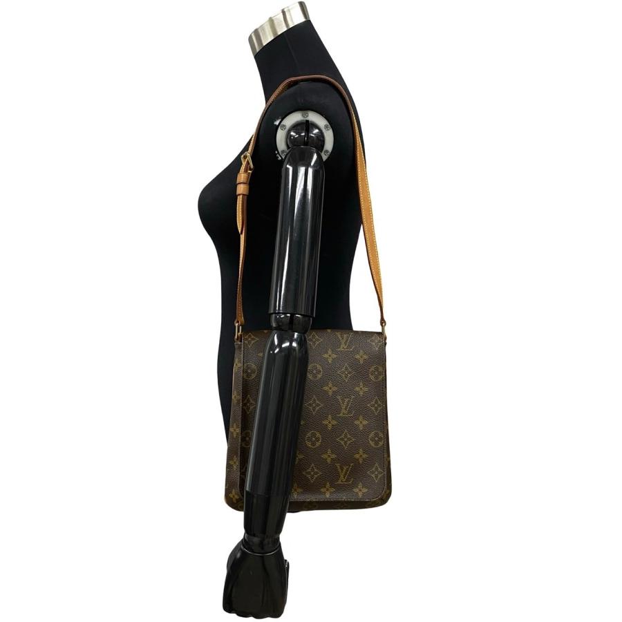 ほぼ未使用 LOUIS VUITTON ルイヴィトン ミュゼット サルサ モノグラム レザー 本革 ミニ ショルダーバッグ ポシェット ブラウン 25680 LOUIS VUITTON（ルイ・ヴィトン） ほぼ未使用 ミュゼット サルサ