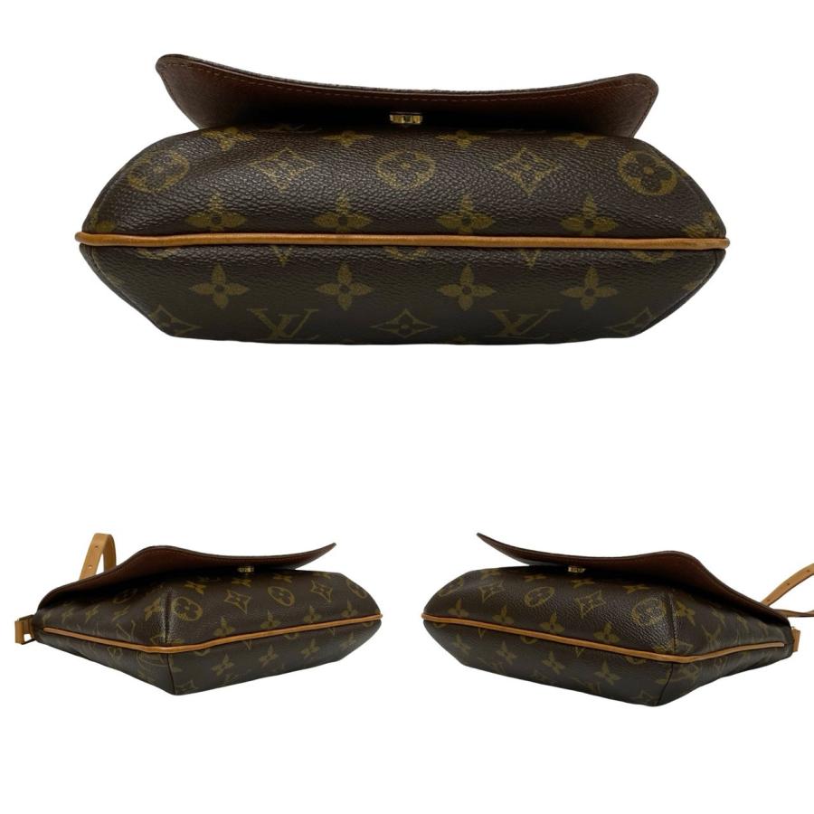 ほぼ未使用 LOUIS VUITTON ルイヴィトン ミュゼット サルサ モノグラム レザー 本革 ミニ ショルダーバッグ ポシェット ブラウン 25680 LOUIS VUITTON（ルイ・ヴィトン） ほぼ未使用 ミュゼット サルサ