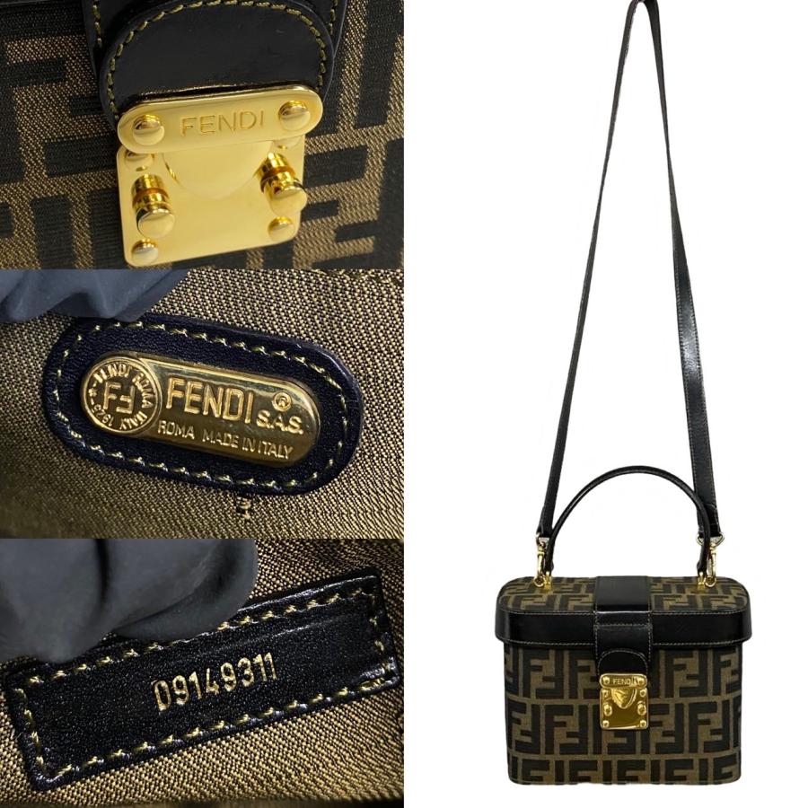 ✨極美品✨FENDI　ズッカ　FFロゴ　ハンドバッグ　ショルダー　2way FENDI（フェンディ） 極 美品 ズッカ FF 柄 ロゴ 金具 レザー