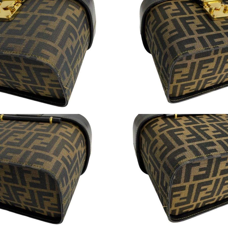 FENDI（フェンディ） 極 美品 ズッカ FF 柄 ロゴ 金具 レザー