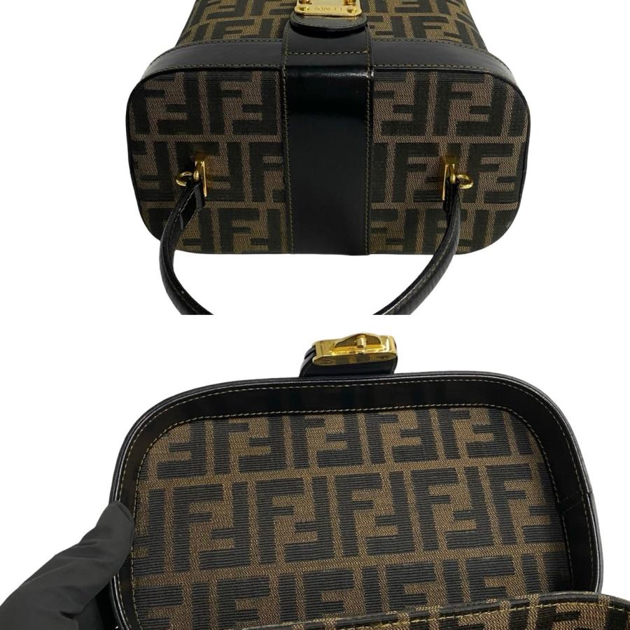 ✨極美品✨FENDI　ズッカ　FFロゴ　ハンドバッグ　ショルダー　2way FENDI（フェンディ） 極 美品 ズッカ FF 柄 ロゴ 金具 レザー