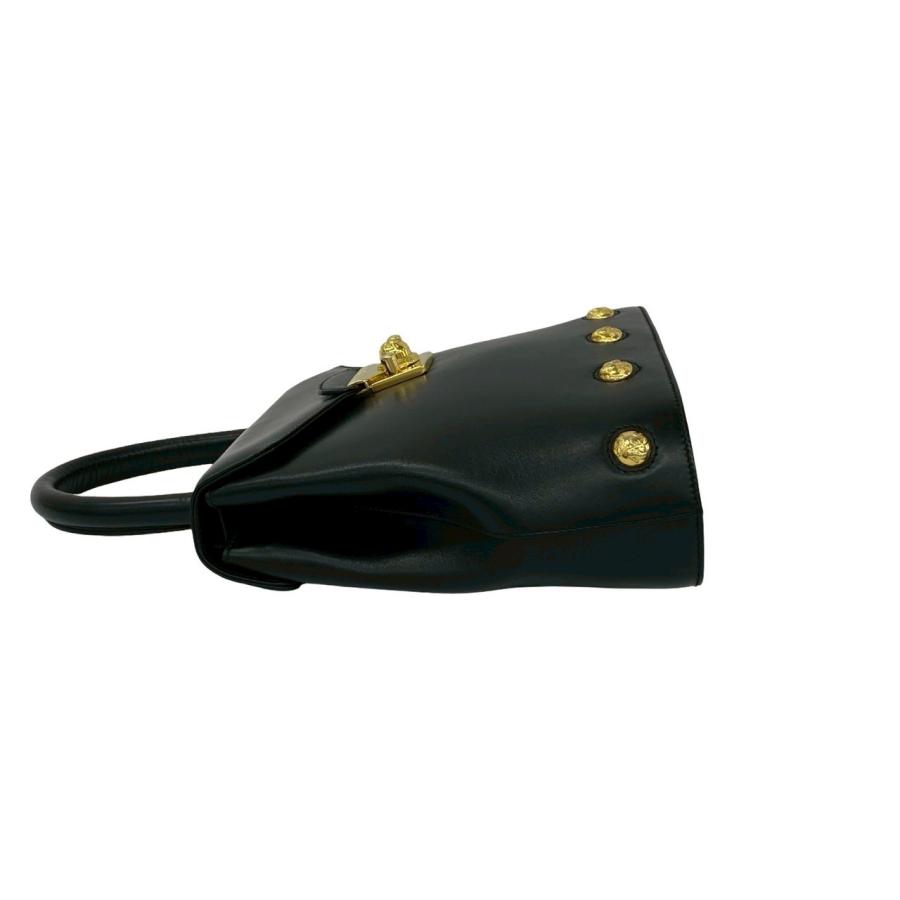 極 美品 Salvatore Ferragamo サルヴァトーレフェラガモ ハイヒール パンプス金具 レザー 2way ショルダーバッグ ブラック 77082 極 美品 Salvatore Ferragamo サルヴァトーレフェラガモ ハイヒール