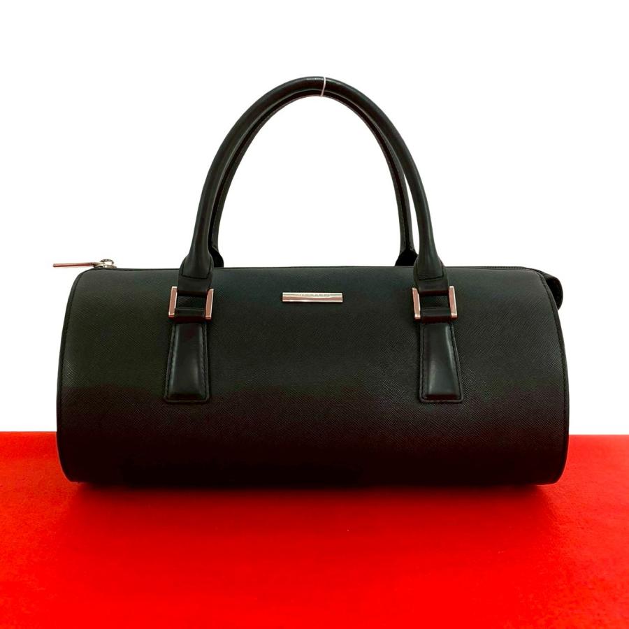 チェック柄レザーボストンバッグ Burberry バーバリー