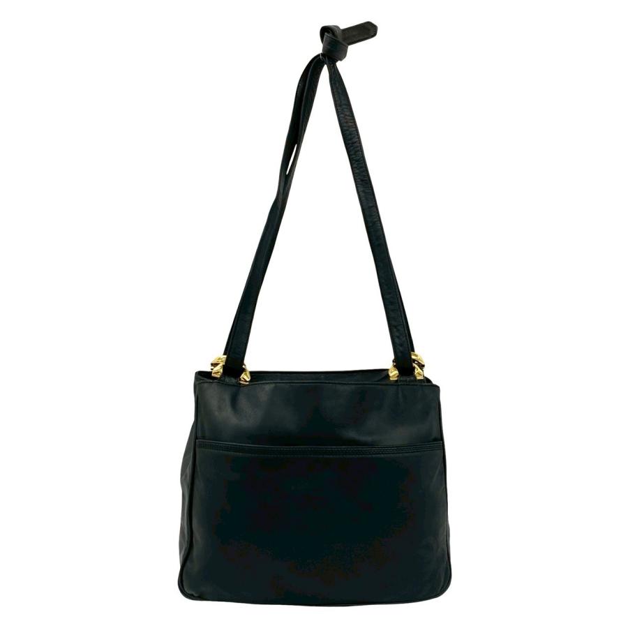 ロエベ ヴィンテージ アナグラムエナメルレザー ハンドバッグ LOEWE（ロエベ） 極 美品 ヴィンテージ アナグラム ロゴ ナッパ レザー