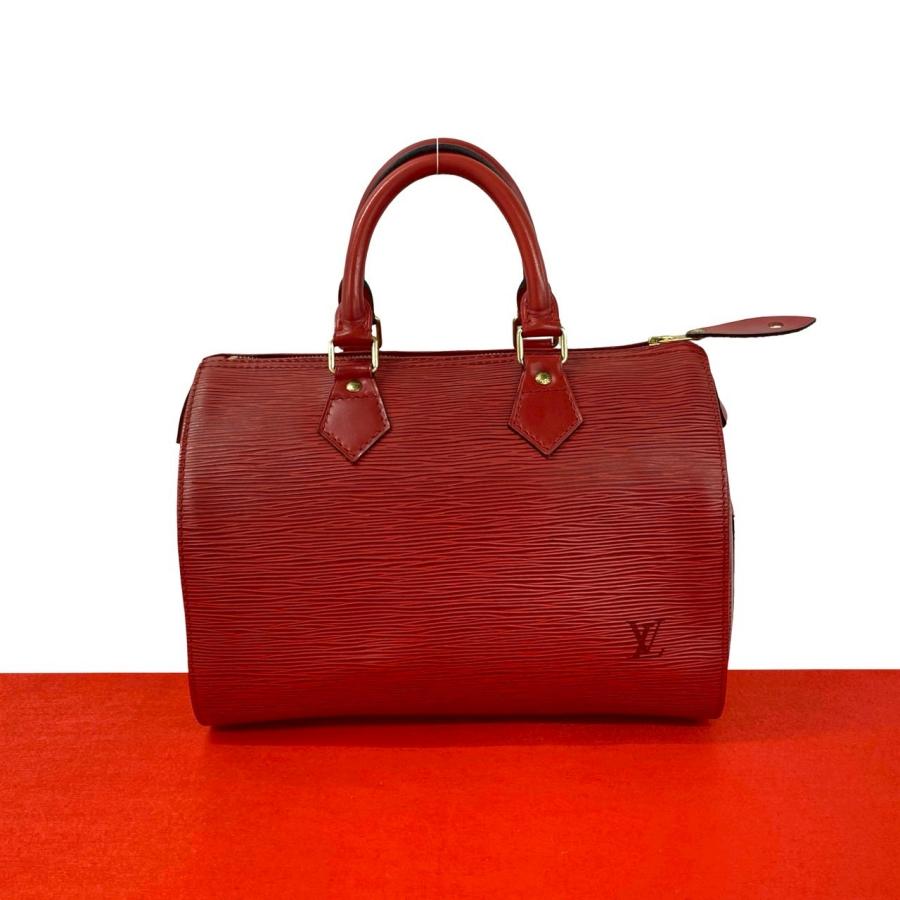 【美品】ルイヴィトン エピ スピーディ25 赤 レッド ハンドバッグ LOUIS VUITTON（ルイ・ヴィトン） 極 美品 ヴィンテージ スピーディ 25