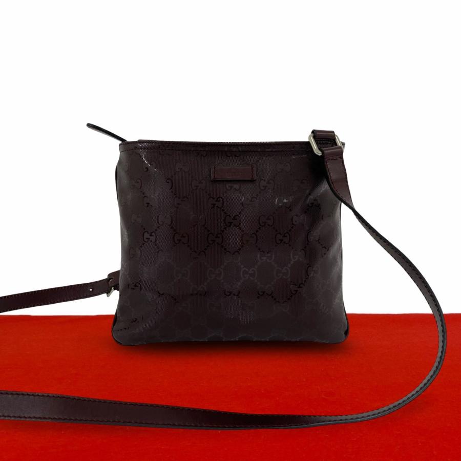 GUCCI（グッチ） 極 美品 希少品 GGインプリメ ロゴ 総柄 レザー ミニ 