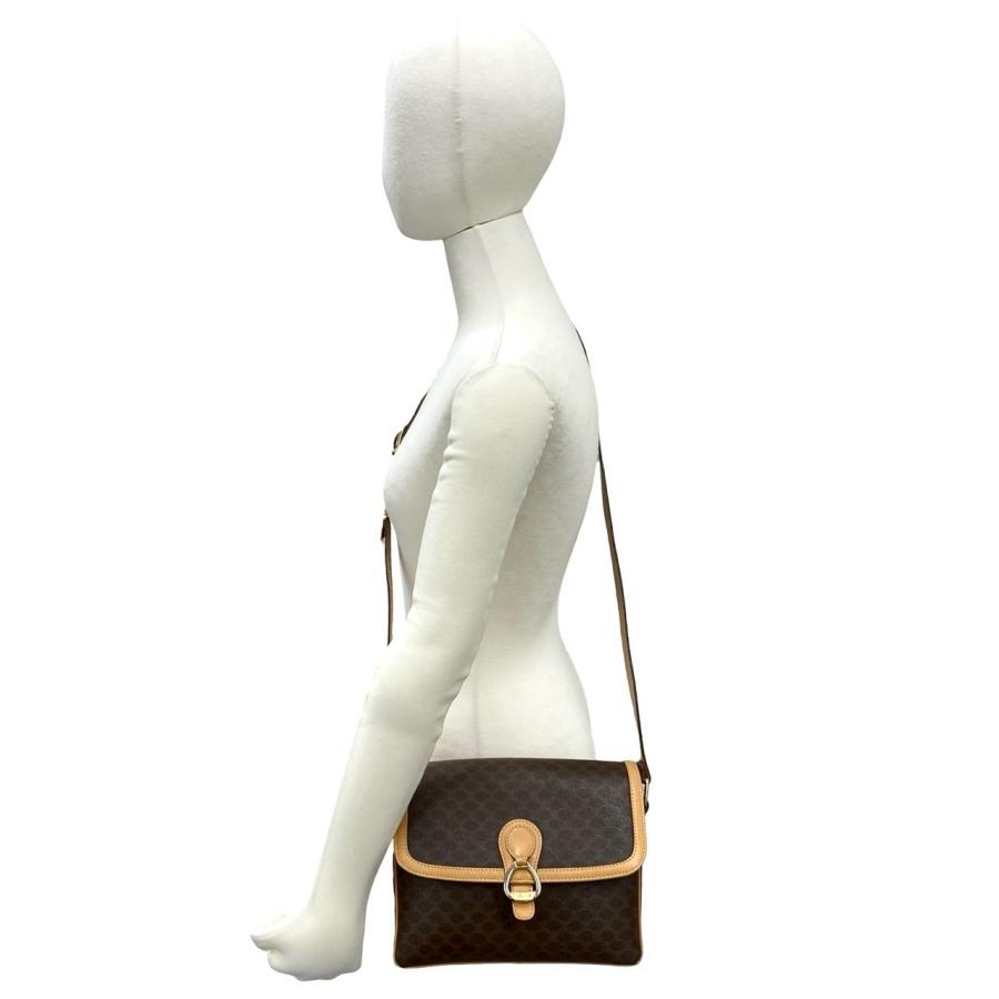 美品◆CELINE ハンドバッグ マカダム トリオンフ ショルダー トート CELINE（セリーヌ） 極 美品 ヴィンテージ マカダム ブラゾン