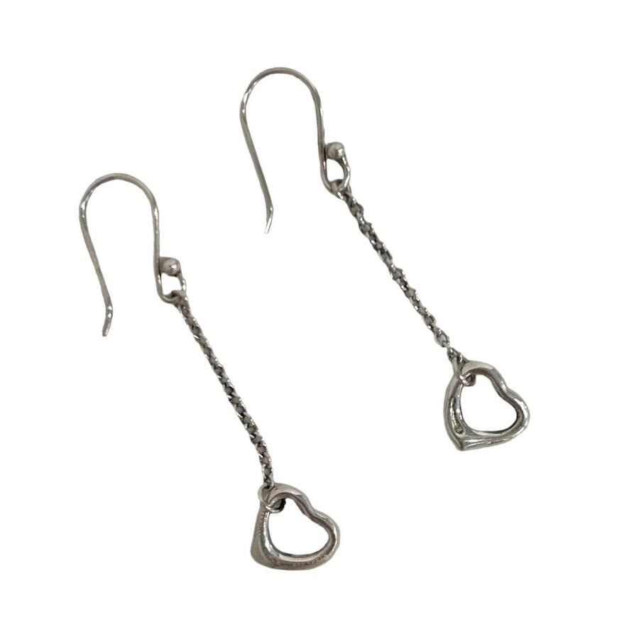 極美品 ティファニー オープンハート ピアス シルバー925 TIFFANY&Co.（ティファニー） 極 美品 オープンハート ピアス シルバー