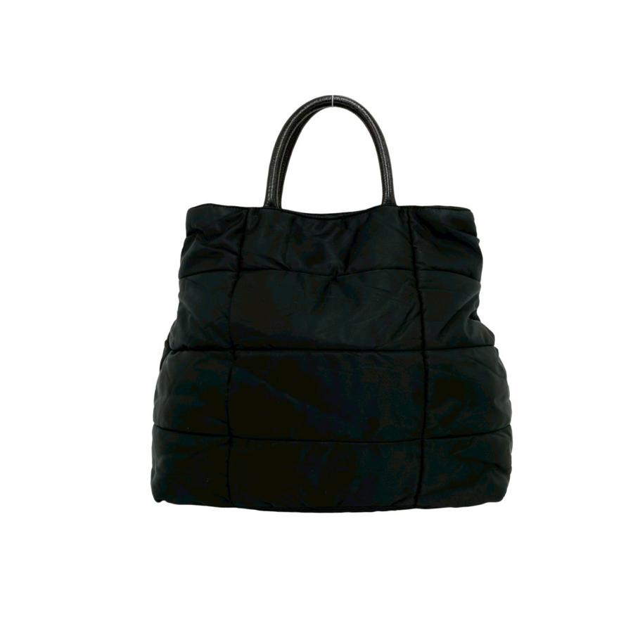 PRADA（プラダ） 極 美品 三角ロゴ金具 キルティング ナイロン レザー 