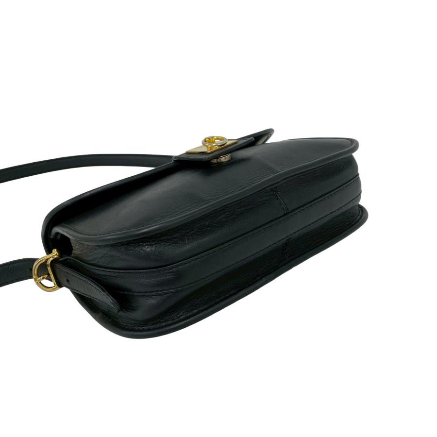 CELINE（セリーヌ） 極 美品 ヴィンテージ ロゴ リング 金具 レザー 本