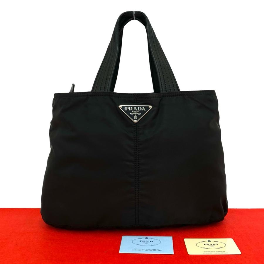 PRADA（プラダ） 極 美品 カード付き 三角ロゴ 金具 テスート ナイロン