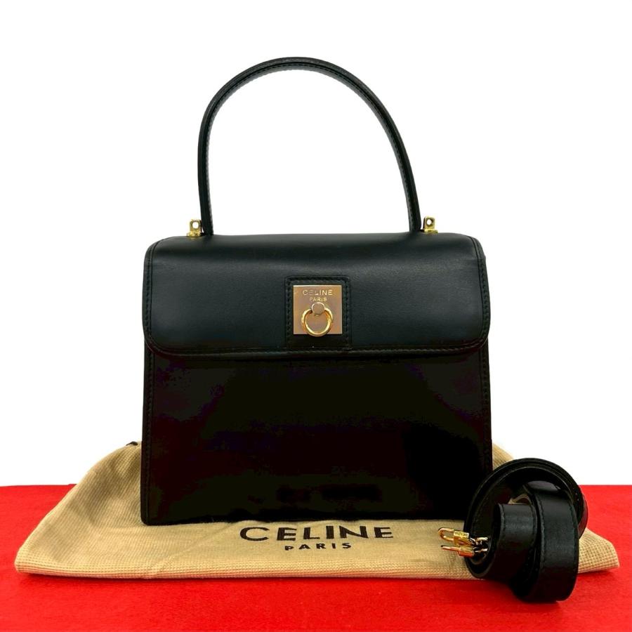 CELINE（セリーヌ） 極 美品 袋付き ヴィンテージ ロゴ リング 金具