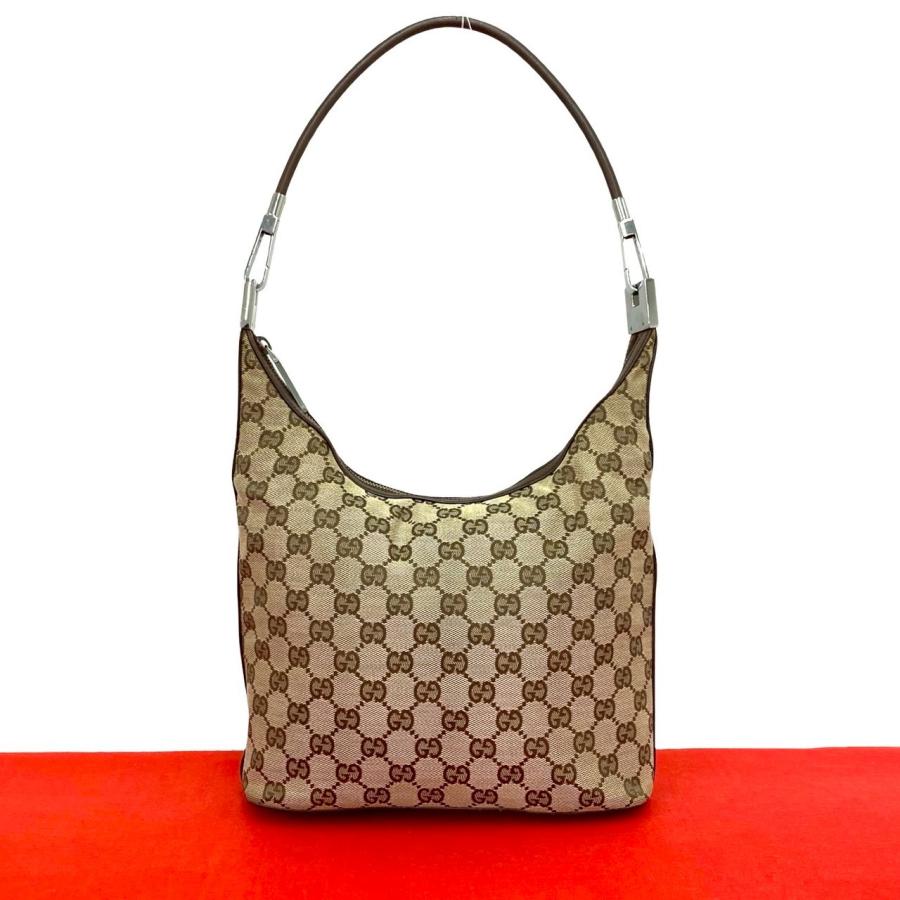 GUCCI（グッチ） 極 美品 希少品 GG ロゴ 柄 キャンバス レザー 本革
