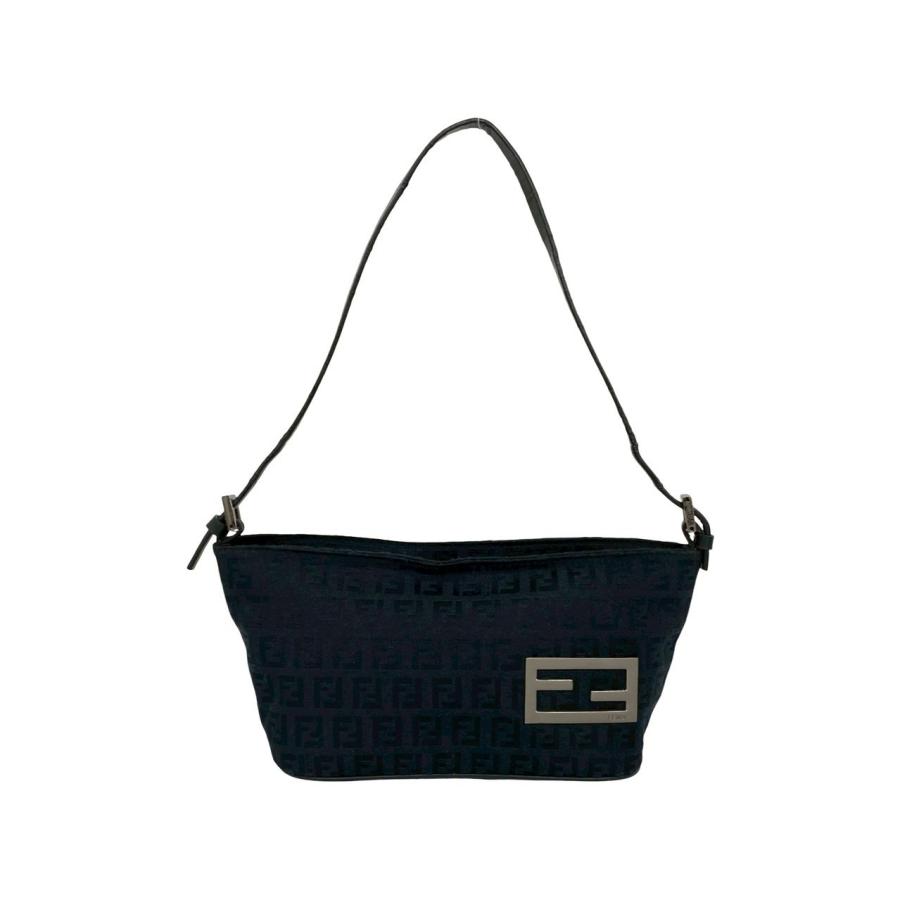 未使用級✨ FENDI ズッキーノ　FF総柄　ハンドバッグ　レザー切り替え FENDI（フェンディ） 極 美品 ズッキーノ 柄 キャンバス レザー 本革