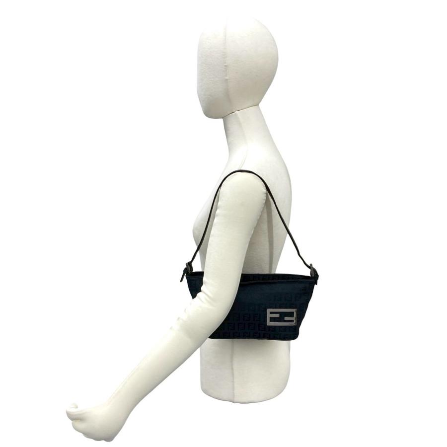FENDI（フェンディ） 極 美品 ズッキーノ 柄 キャンバス レザー 本革