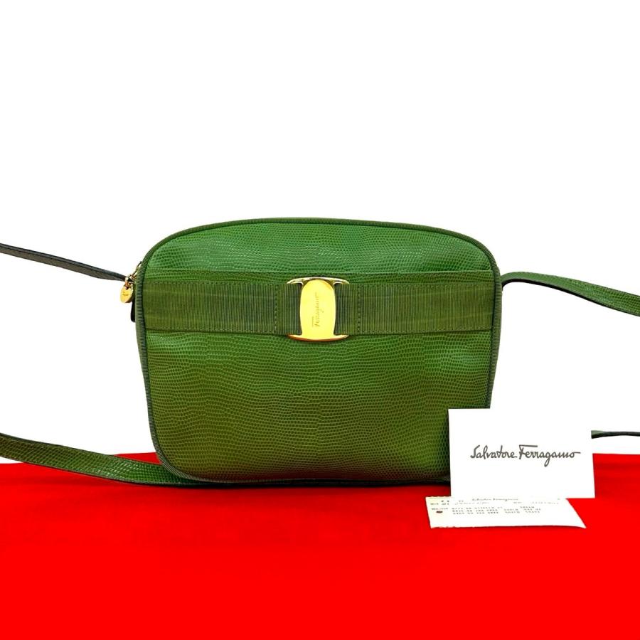 極 美品 Salvatore Ferragamo サルヴァトーレフェラガモ ヴァラリボン
