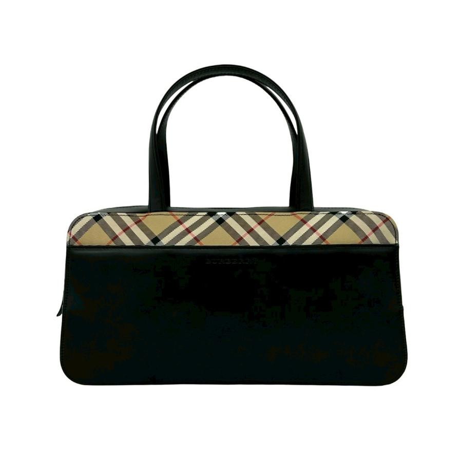 BURBERRY（バーバリー） 未使用保管品 ロゴ ノバチェック 柄 レザー 本