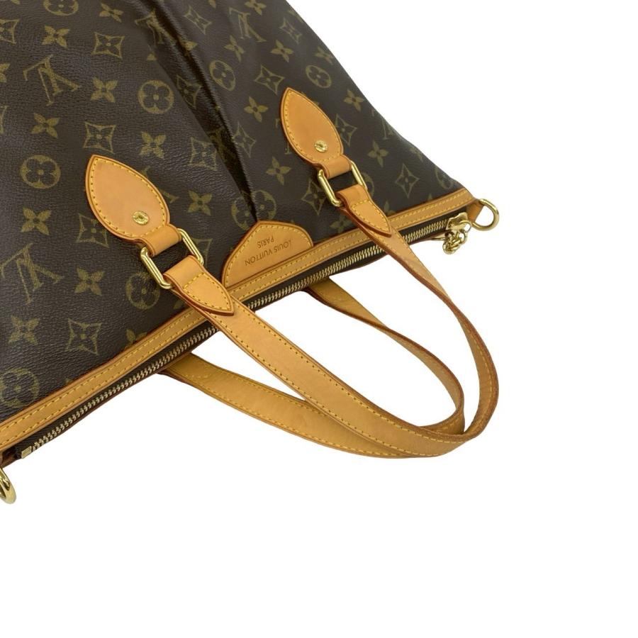 極 美品 LOUIS VUITTON ルイヴィトン パレルモ PM モノグラム レザー 本革 2way ショルダーバッグ トートバッグ ブラウン 茶 25655_4