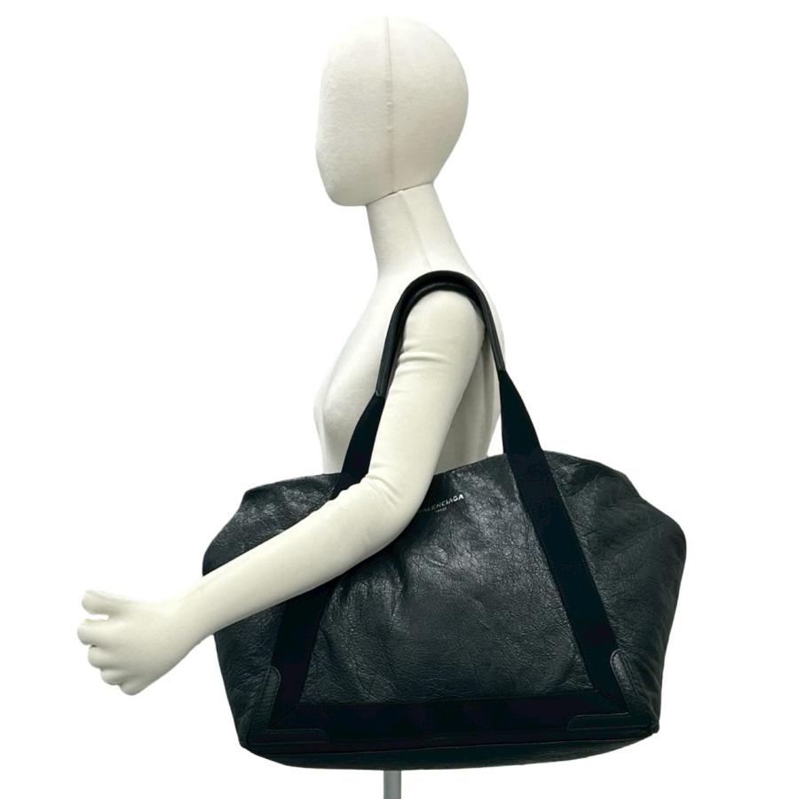 BALENCIAGA（バレンシアガ） 極 美品 ネイビーカバス M レザー 本革