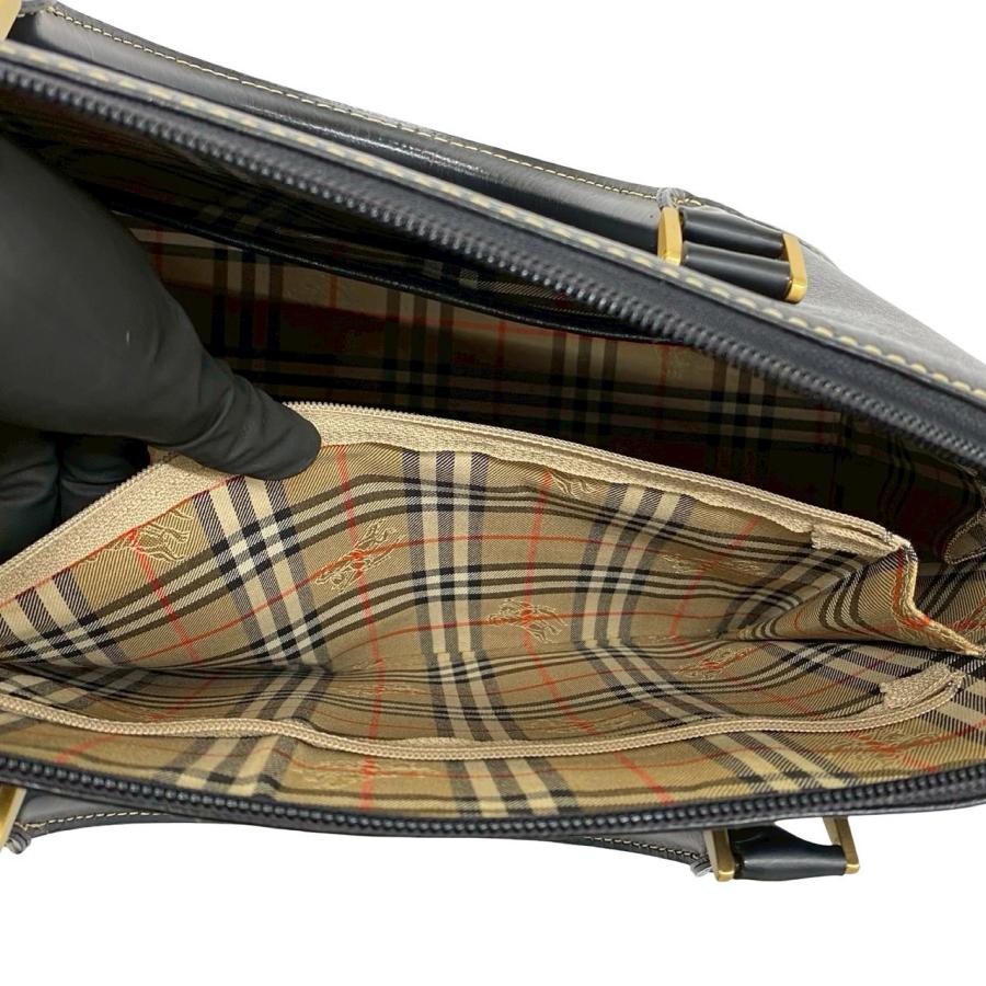 BURBERRY（バーバリー） 極 美品 ノバチェック 柄 ロゴ プレート 金具