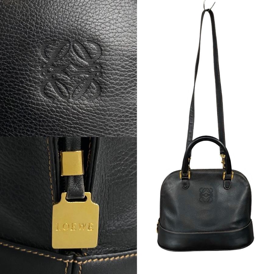 LOEWE 極 美品 袋付き ロエベ アナグラム ロゴ レザー 本革 2way LOEWE 極 美品 袋付き ロエベ アナグラム ロゴ レザー 本革 2way