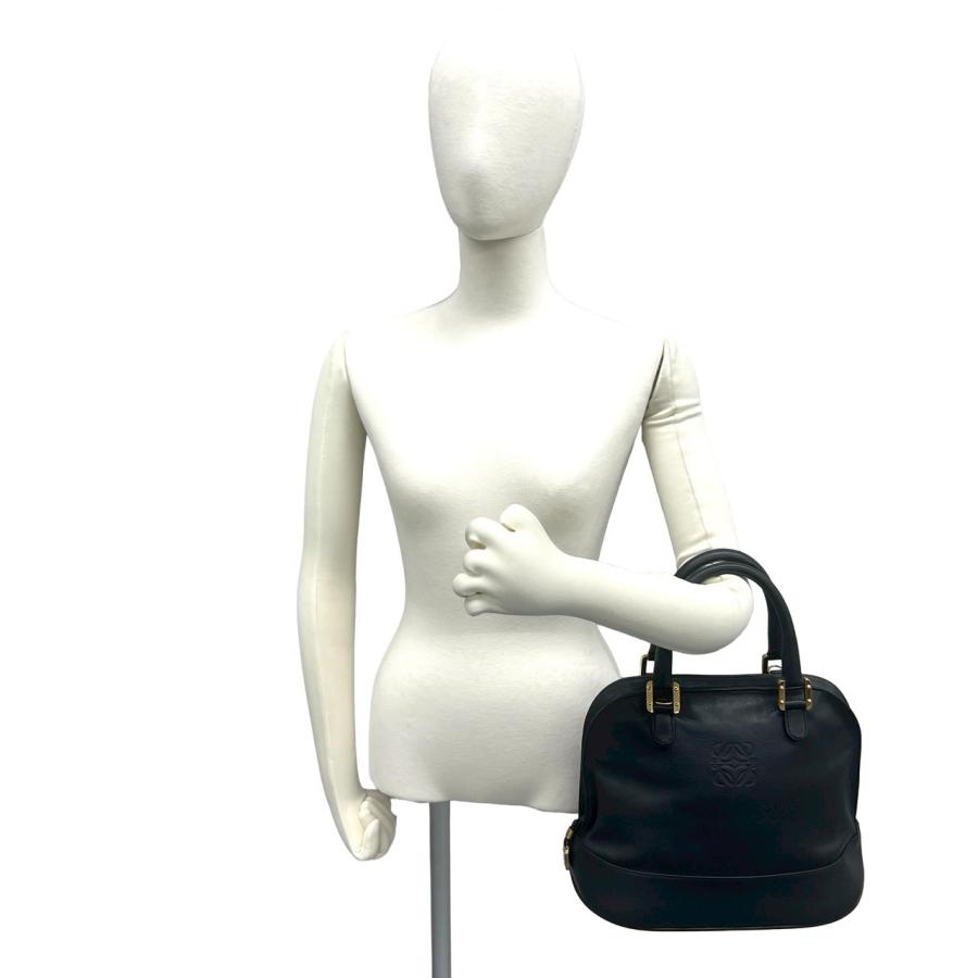 LOEWE（ロエベ） 極 美品 ヴィンテージ アナグラム ロゴ 刻印 レザー