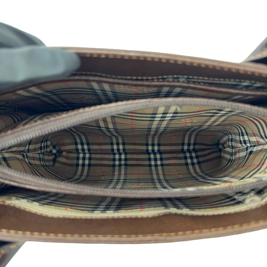VMPD8-414-9 BURBERRY ハンドバッグ ノバチェック BURBERRY（バーバリー） 極 美品 ロゴ プレート ゴールド 金具 ノバ
