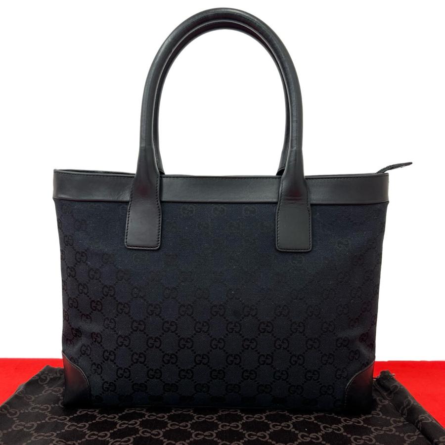 GUCCI トートバッグ GG柄 キャンバスx レザー GUCCI（グッチ） 極 美品 袋付き GG キャンバス GG 柄 レザー 本革
