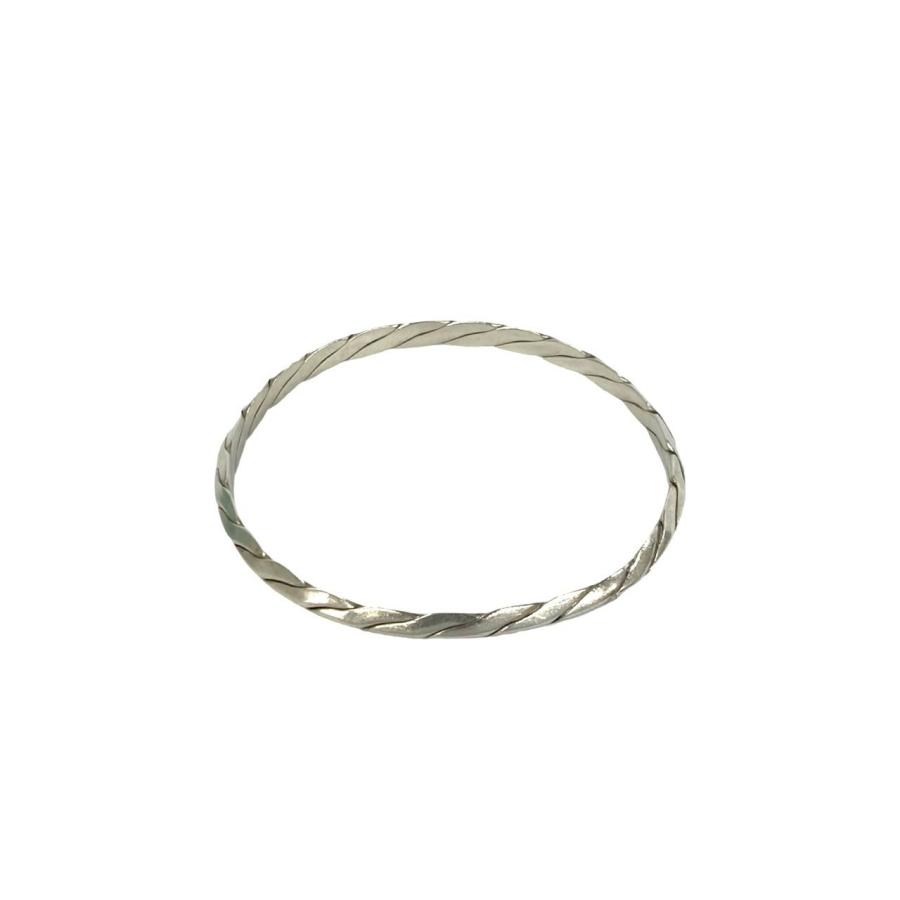 TIFFANY&Co.（ティファニー） 極 美品 ナイフエッジ ツイスト バングル