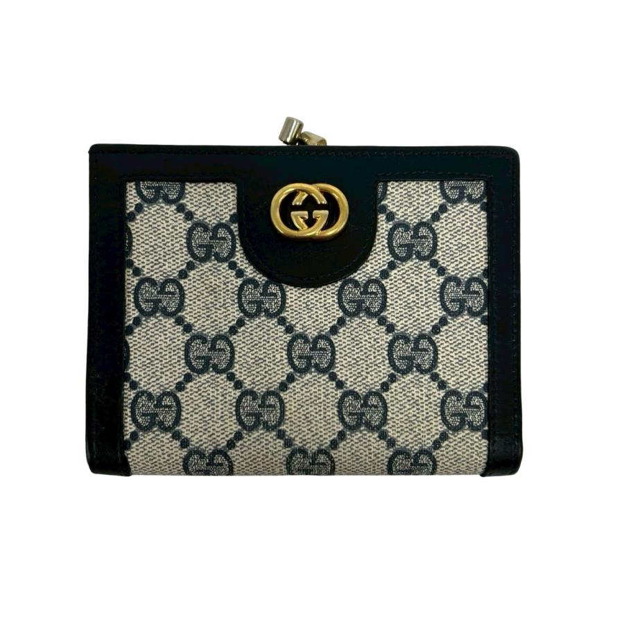 GUCCI グッチ　折り財布　PVC　GG総柄　ブラック　オールドグッチ GUCCI グッチ 折り財布 PVC GG総柄 ブラック オールドグッチ 【公式通販】